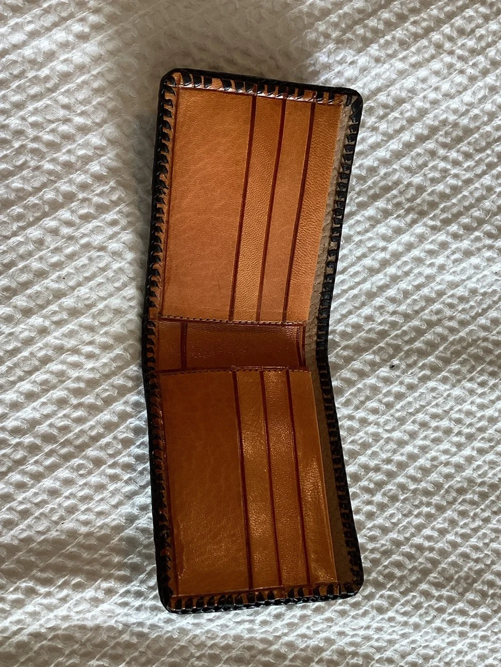 Men's Brown Hair-on Hide Bifold Wallet - Classic Leather Accent